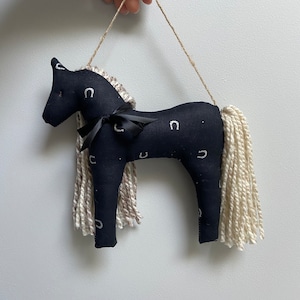 Horse hanging decoration, horse pillow, horse cushion, horse decor, hanging decoration, horse ornament, horse decor, horse gifts.