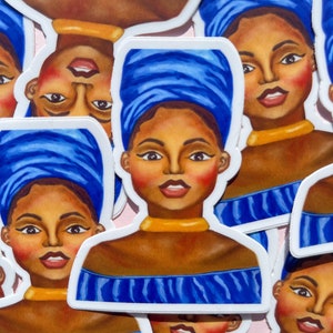 Melody African American Girl Stickers for Scrapbooks, Laptops, Bullet Journals, and Planners
