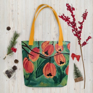 Ackee Tote bag, Caribbean Grocery Bag image 5