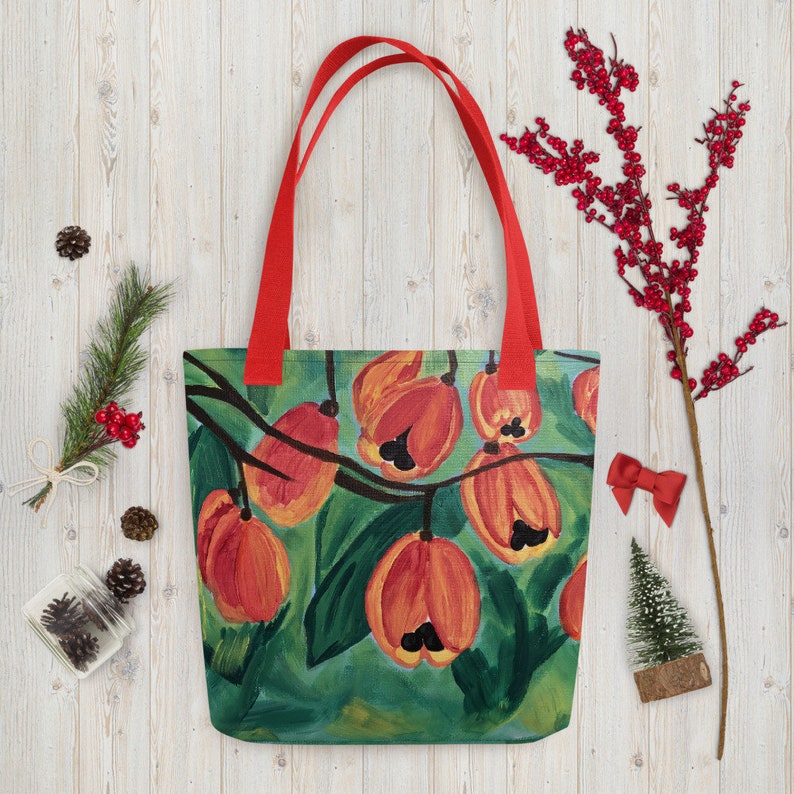 Ackee Tote bag, Caribbean Grocery Bag image 3