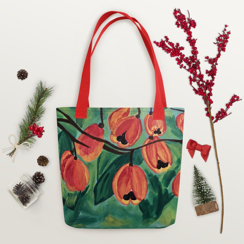 Ackee Tote bag, Caribbean Grocery Bag image 4