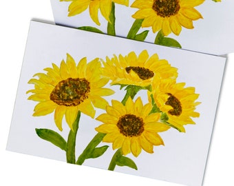 Sunflower Blank Greeting Cards, Thinking of You, All Occasion Cards