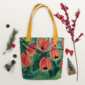 Ackee Tote bag, Caribbean Grocery Bag image 6