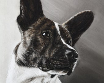 Custom pet portrait painting Dog portrait from photo Pet memorial Pet loss gift