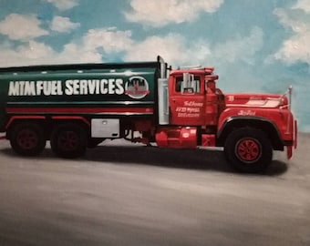 Oil painting on canvas Original painting from photo Custom portrait Custom painting of truck car Custom painting on canvas Personalized art