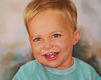 Custom Portrait from photo , Portrait painting  , portrait artist and Portrait Commission child portrait gallery children portrait portraits