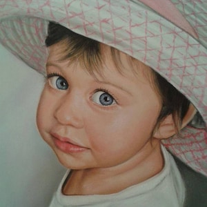 Children Painting from photo . Portrait painting child - Baby Custom Portrait Commission portrait personalized custom portrait painting