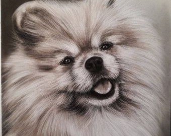 Ritratto personalizzato Cane / Pittura di animali domestici / Disegno ritratto da foto / Arte personalizzata del cane