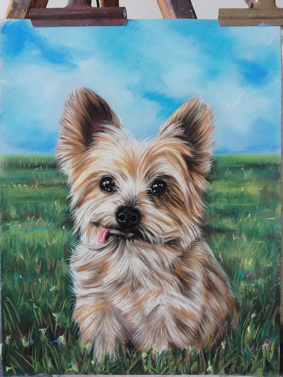 Custom Pet Portrait Dog Portrait Housewarming gift Pet painting Custom pet gifts Christmas gifts for pet dog owner Dog wall art
