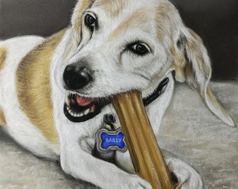 Custom dog portrait  Pet  Portrait  Dog painting from photo Pet painting Memorial  gift