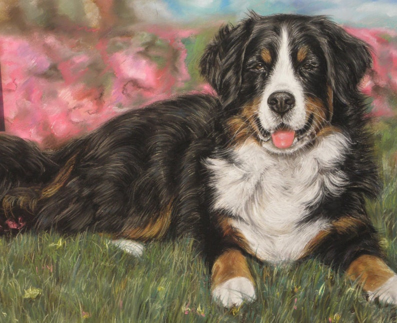 Custom Pet portrait Custom dog painting Dog Cat painting Handmade gift present