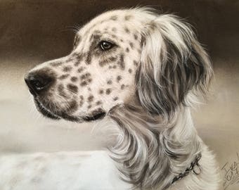 Dog Portrait  Custom Pet Portrait Painting From Photo - Personalized Art Pet portrait commission Pet portrait gifts Dog lovers gift