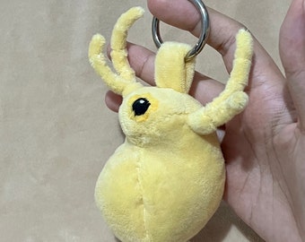 Water flea / daphnia handmade plushie keychain