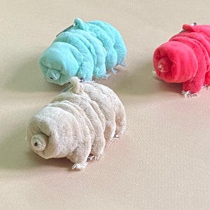 Tardigrade/water bear handmade plushie keychain