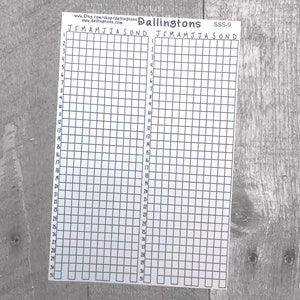 Yearly Trackers Sticker Sheet (SSS-9) Full Sheet Sticker for Books and Planners