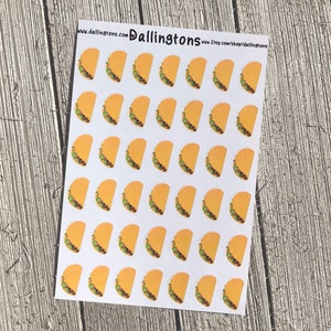 Tacos (#55) - Tiny Stickers for Books and Planners
