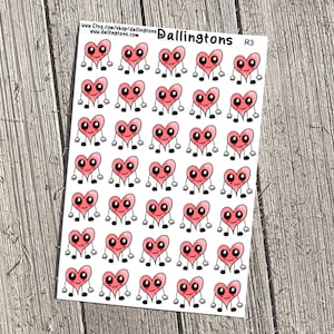 Happy Heart (R3) - Tiny Stickers for Books and Planners