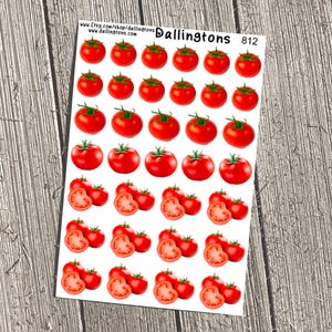 Tomatoes (#812) - Tiny Stickers for Books and Planners