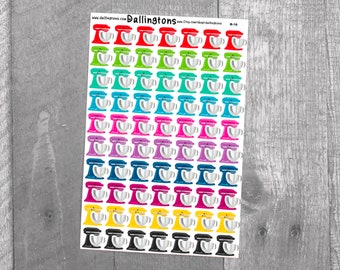 Mixers (B-16) - Sticker für Bücher und Planer, Stickerblätter, Planer Sticker
