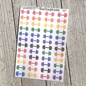 Weights Icons (#367) - Tiny Stickers for Books and Planners