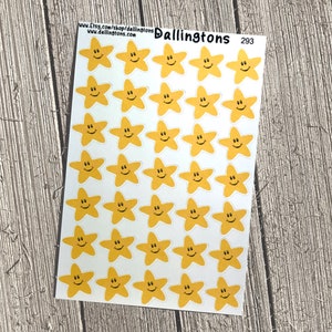 Happy Stars (#293) - Tiny Stickers for Books and Planners