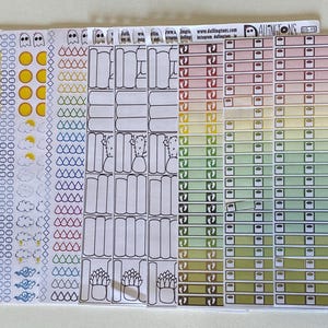 Discontinued Sticker Sheets - 11 Sheets