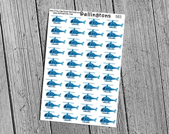 Helikoptrar (#583) - Klistermärken för böcker, klippböcker, planerare, kort, dagböcker och allt annat!