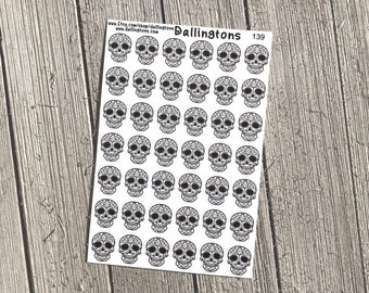Sugar Skulls (#139) - Tiny Stickers for Books and Planners