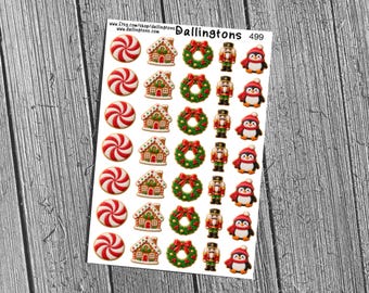 Christmas Cookies (#499) - Stickers for Books, Scrapbooks, Planners, Cards, Journals and Everything Else!