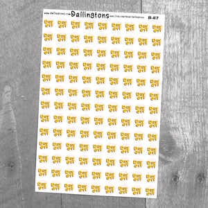 Day Off (B-87) - Stickers for Books and Planners, Sticker Sheets, Planner Stickers