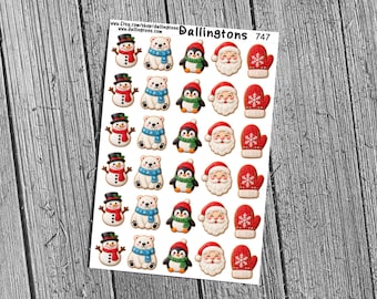 Christmas Cookies (#747) - Stickers for Books, Scrapbooks, Planners, Cards, Journals and Everything Else!