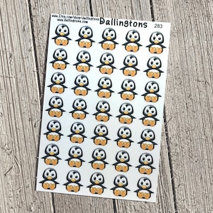 Pinguins (#283) – Pequenos adesivos para livros e planejadores