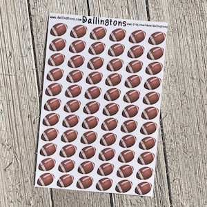 Footballs (#56) - Tiny Stickers for Books and Planners