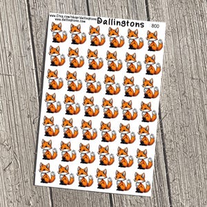 Fox (#800) - Tiny Stickers for Books and Planners