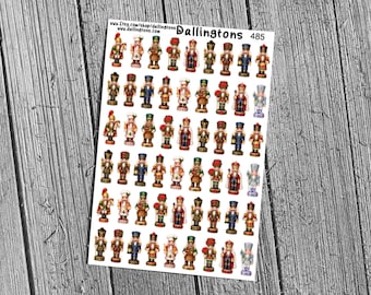 Nutcrackers (#485) - Stickers for Books, Scrapbooks, Planners, Cards, Journals and Everything Else!