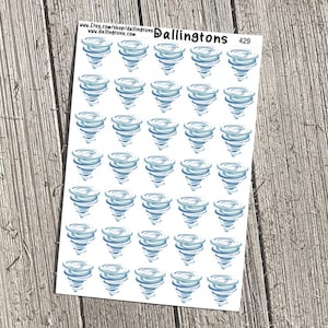 Tornado (#429) - Tiny Stickers for Books and Planners