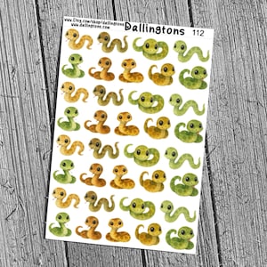 Schlangen (#112) - Sticker für Bücher, Scrapbooks, Planer, Karten, Journals und alles andere!