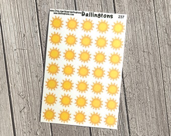 Suns (#237) - Tiny Stickers for Books and Planners