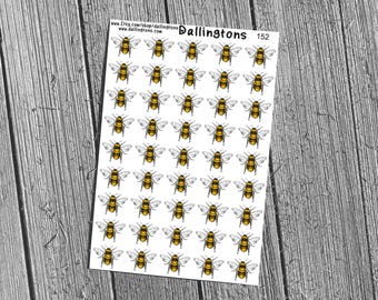 Bumblebees (#152) - Stickers for Books, Scrapbooks, Planners, Cards, Journals and Everything Else!
