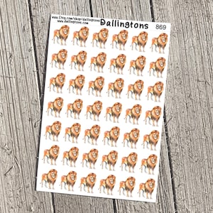 Lion (#869) - Tiny Stickers for Books and Planners