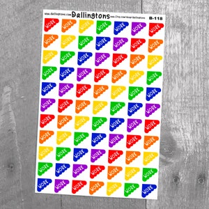 Work Corners (B-118) - Stickers for Books and Planners, Sticker Sheets, Planner Stickers