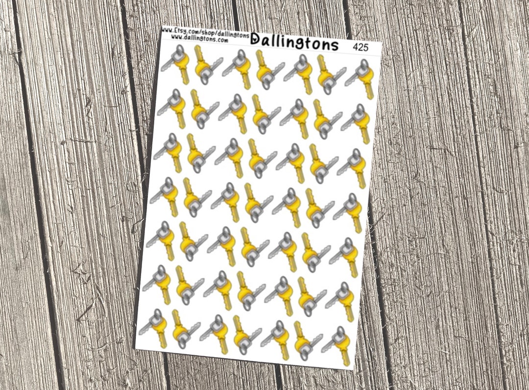 Keys (#425) - Tiny Stickers for Books and Planners - Etsy