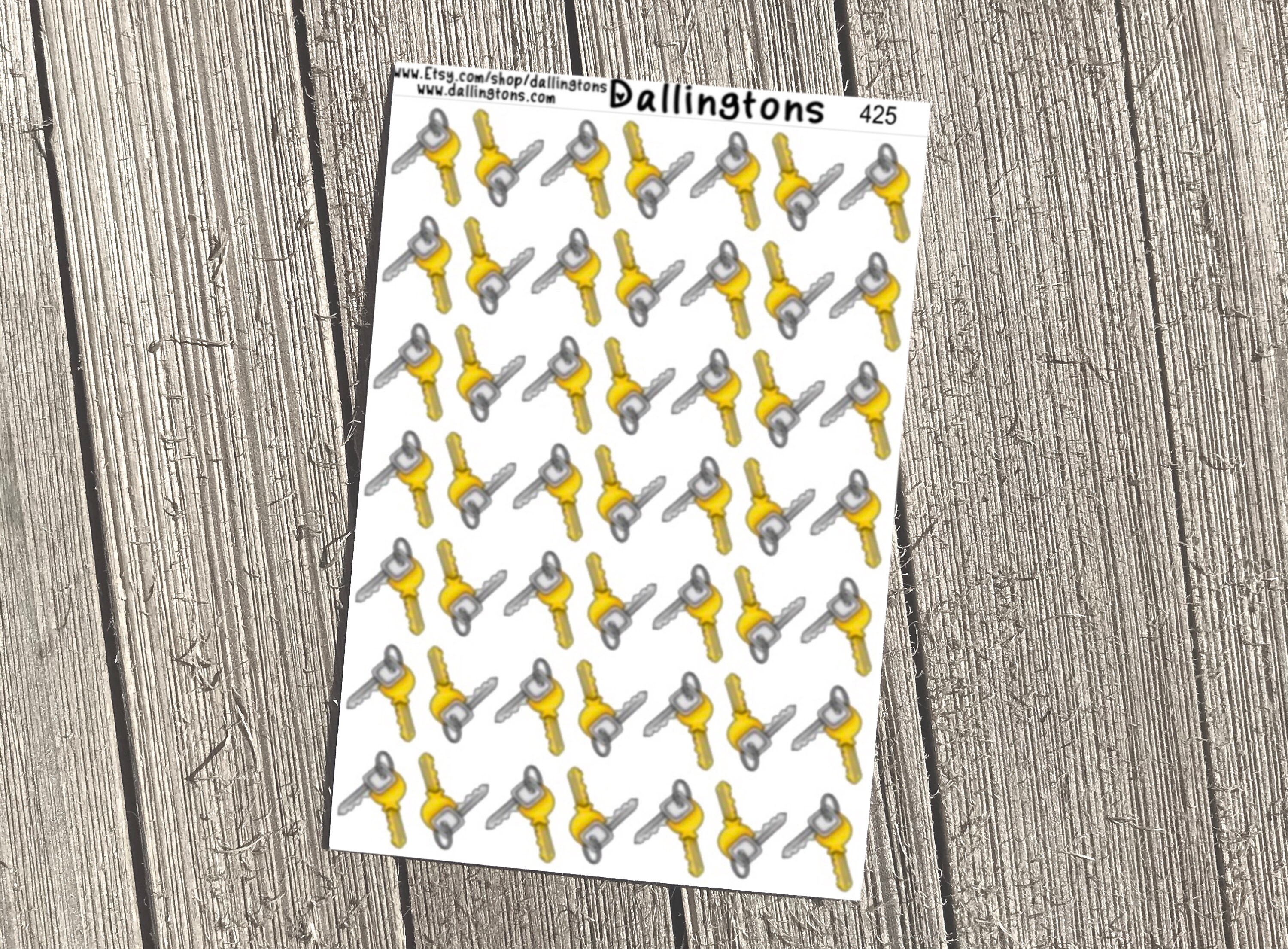 Key Dependency Sticker Keys (#425) - Tiny Stickers for Books and Planners - Etsy