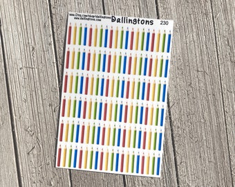 Buntstifte (#230) - Kleine Aufkleber für Bücher und Planer
