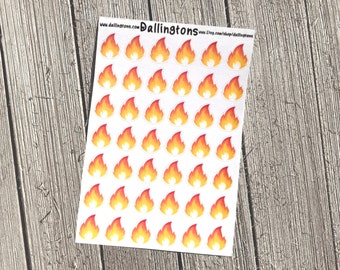 Flames (#59) - Tiny Stickers for Books and Planners