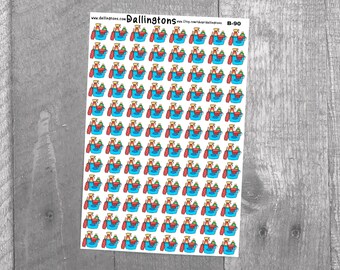 Cleaning (B-90) - Stickers for Books and Planners, Sticker Sheets, Planner Stickers