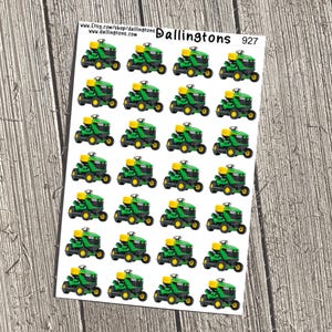 Lawnmowers (#927) - Tiny Stickers for Books and Planners