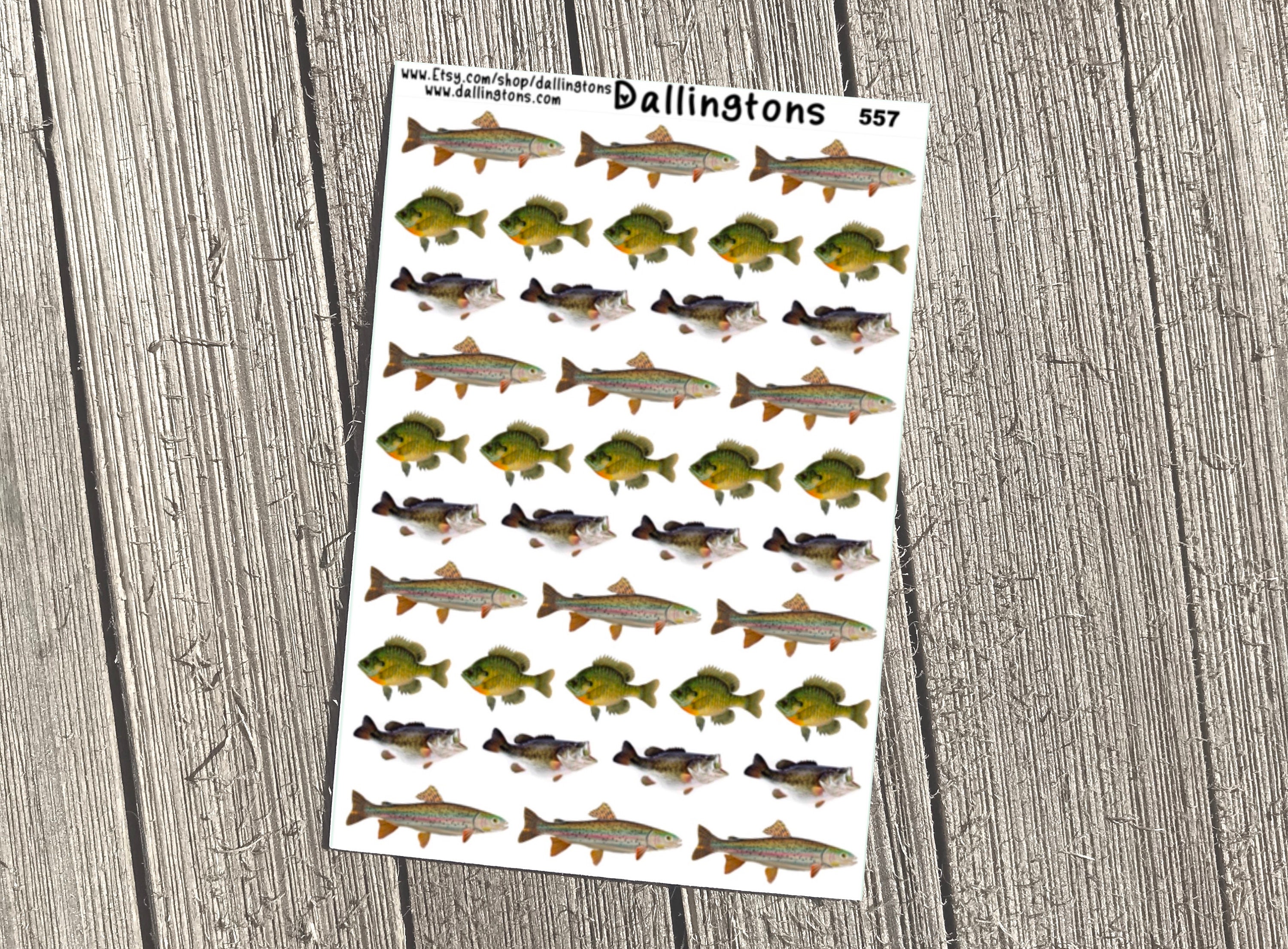 Fish 557 Tiny Stickers for Books and Planners -  Canada