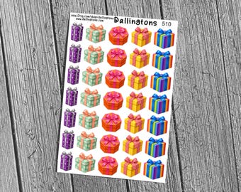 Gifts (#510) - Stickers for Books, Scrapbooks, Planners, Cards, Journals and Everything Else!