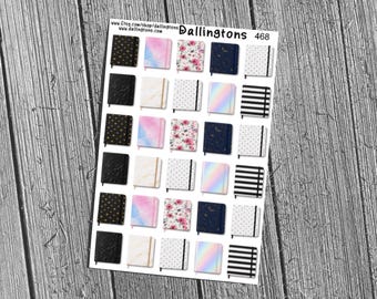 Pretty Planner Sticker Sheet, Cute Stationery Stickers for Bullet Journals (#468)